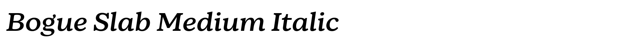 Bogue Slab Medium Italic image